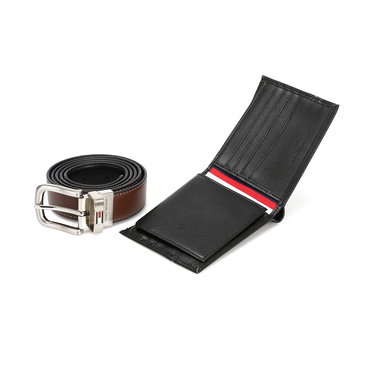 TOMMY HILFIGER set (Wallet & Belt)