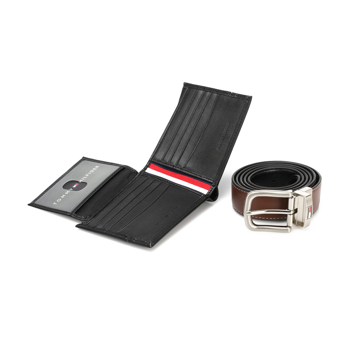 TOMMY HILFIGER set (Wallet & Belt)