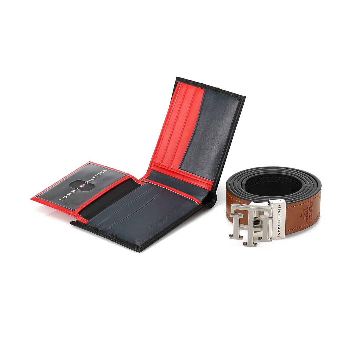 TOMMY HILFIGER set (Wallet & Belt)