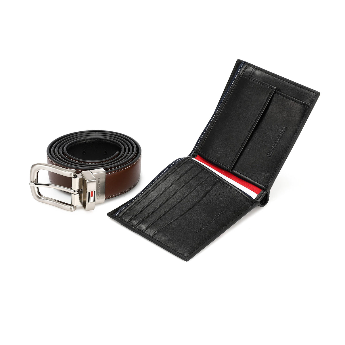 TOMMY HILFIGER set (Wallet & Belt)