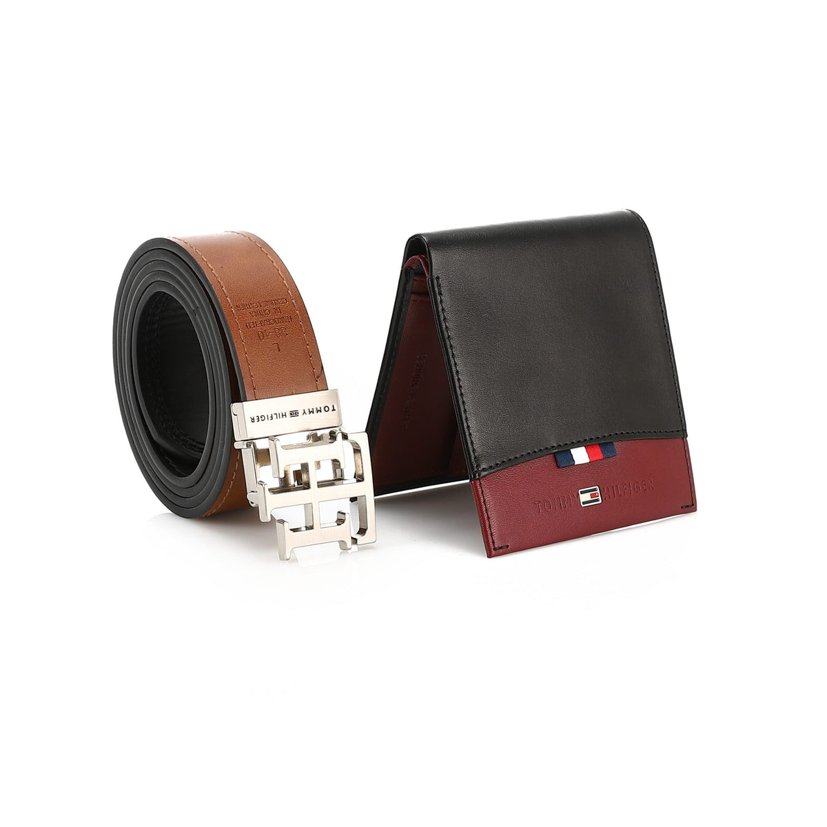 TOMMY HILFIGER set (Wallet & Belt)