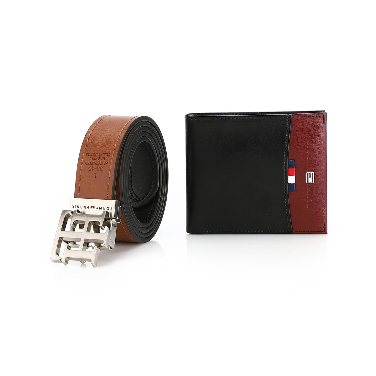 TOMMY HILFIGER set (Wallet & Belt)