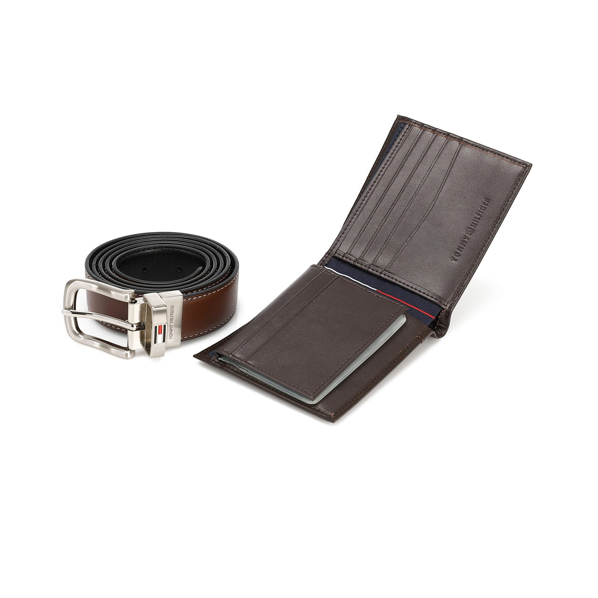TOMMY HILFIGER set (Wallet & Belt)