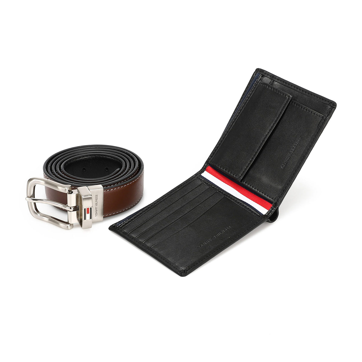 TOMMY HILFIGER set (Wallet & Belt)
