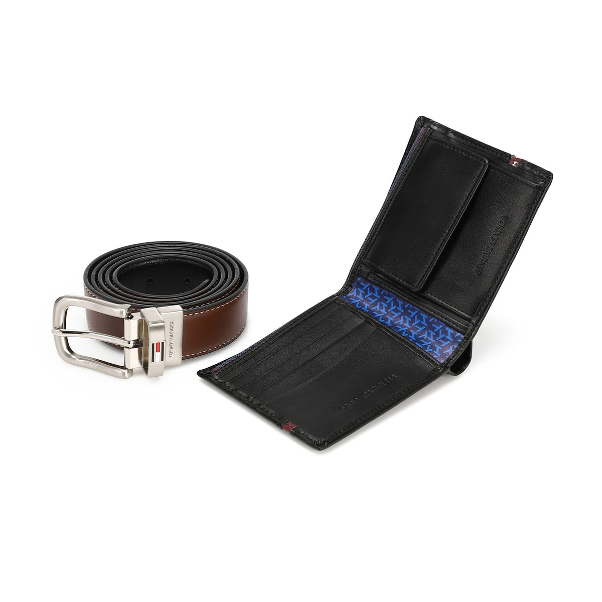 TOMMY HILFIGER set (Wallet & Belt)