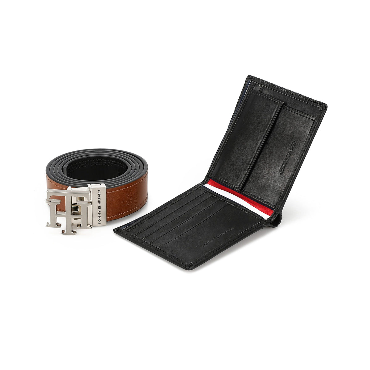 TOMMY HILFIGER set (Wallet & Belt)