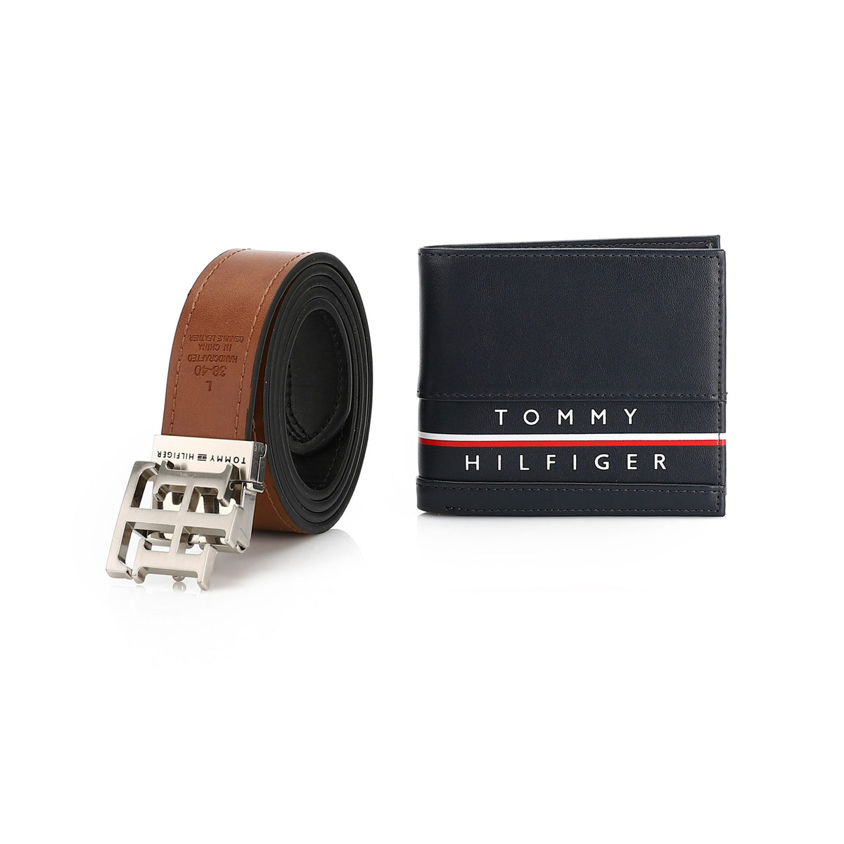 TOMMY HILFIGER set (Wallet & Belt)