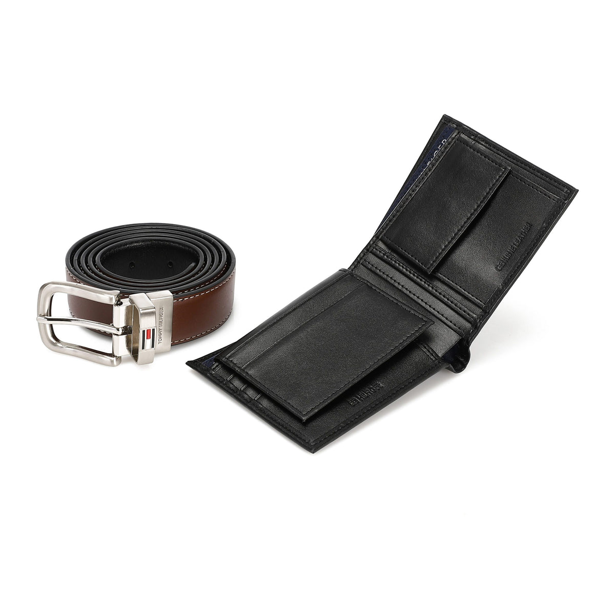 TOMMY HILFIGER set (Wallet & Belt)