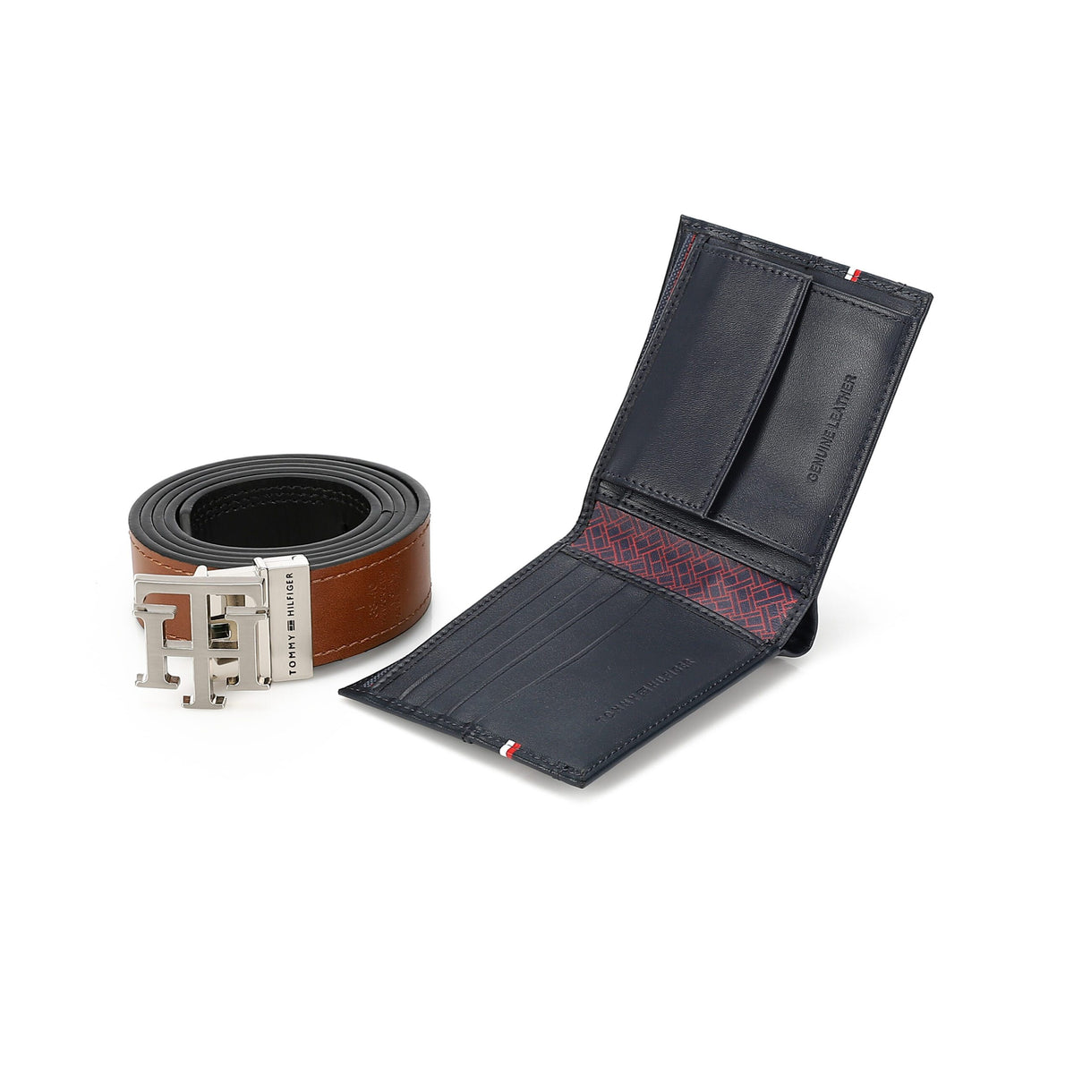TOMMY HILFIGER set (Wallet & Belt)