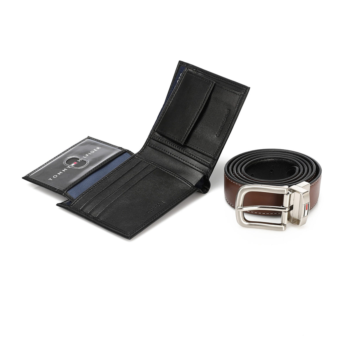 TOMMY HILFIGER set (Wallet & Belt)