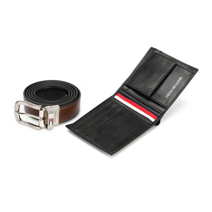 TOMMY HILFIGER set (Wallet & Belt)