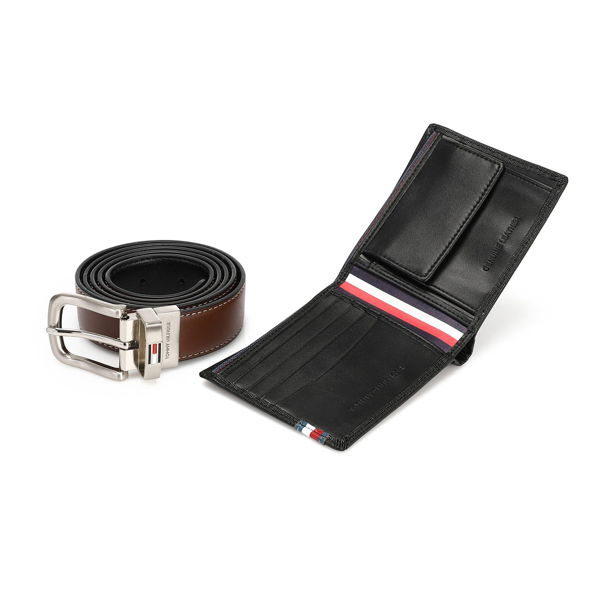 TOMMY HILFIGER set (Wallet & Belt)