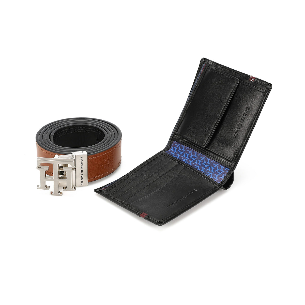 TOMMY HILFIGER set (Wallet & Belt)