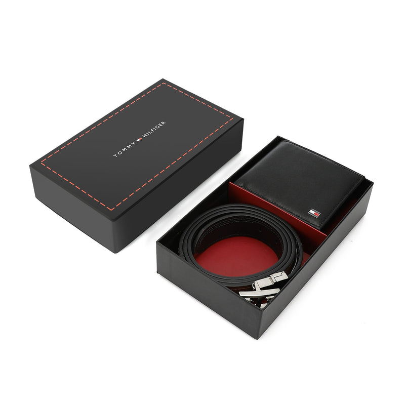 TOMMY HILFIGER set (Wallet & Belt)