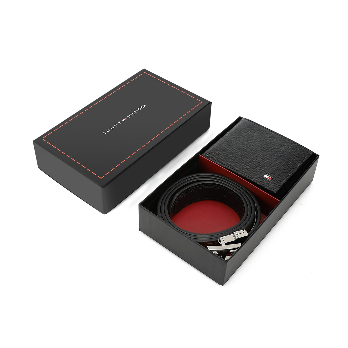 TOMMY HILFIGER set (Wallet & Belt)