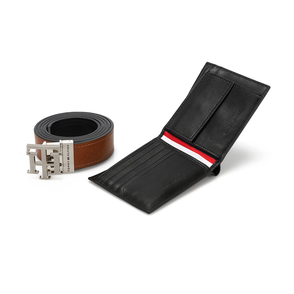TOMMY HILFIGER set (Wallet & Belt)