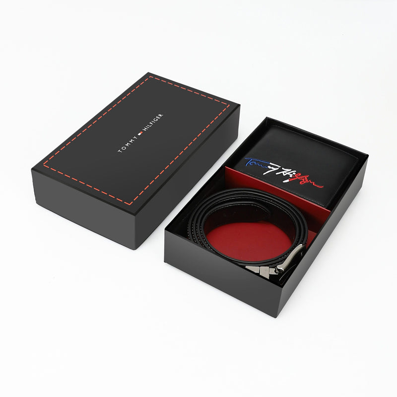 TOMMY HILFIGER set (Wallet & Belt)