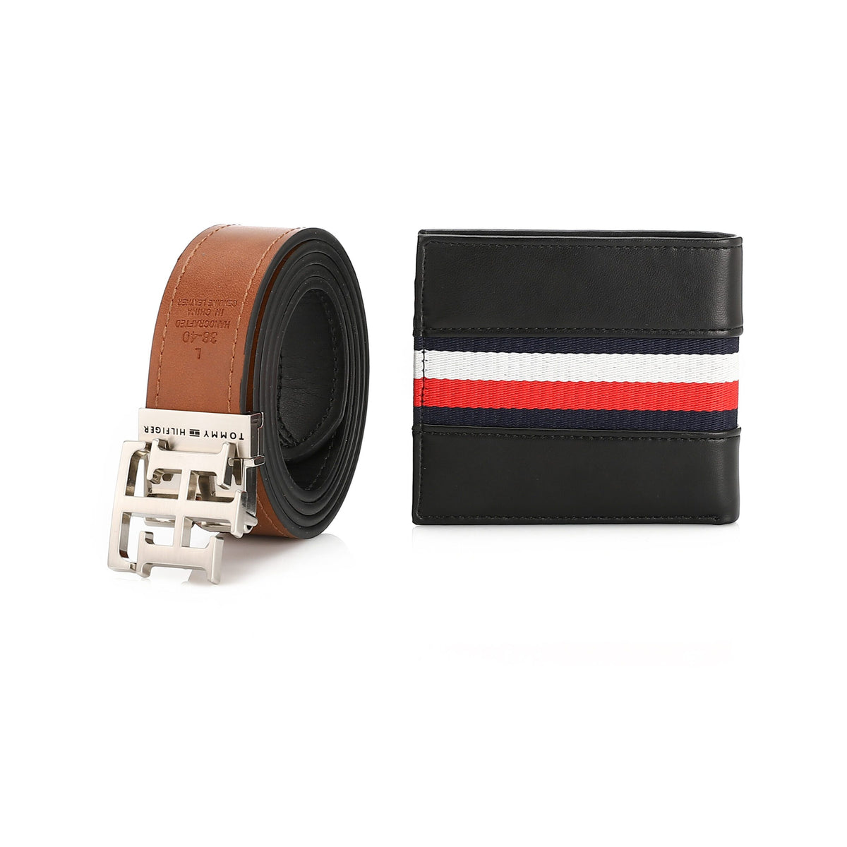 TOMMY HILFIGER set (Wallet & Belt)