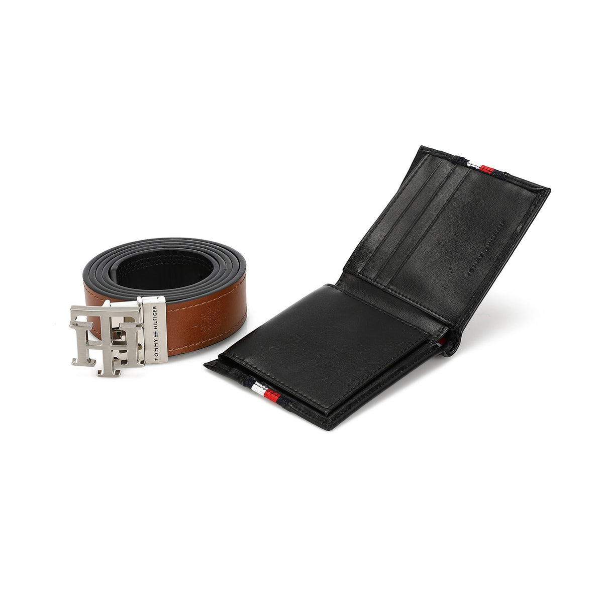 TOMMY HILFIGER set (Wallet & Belt)