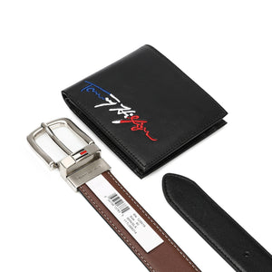 TOMMY HILFIGER set (Wallet & Belt)