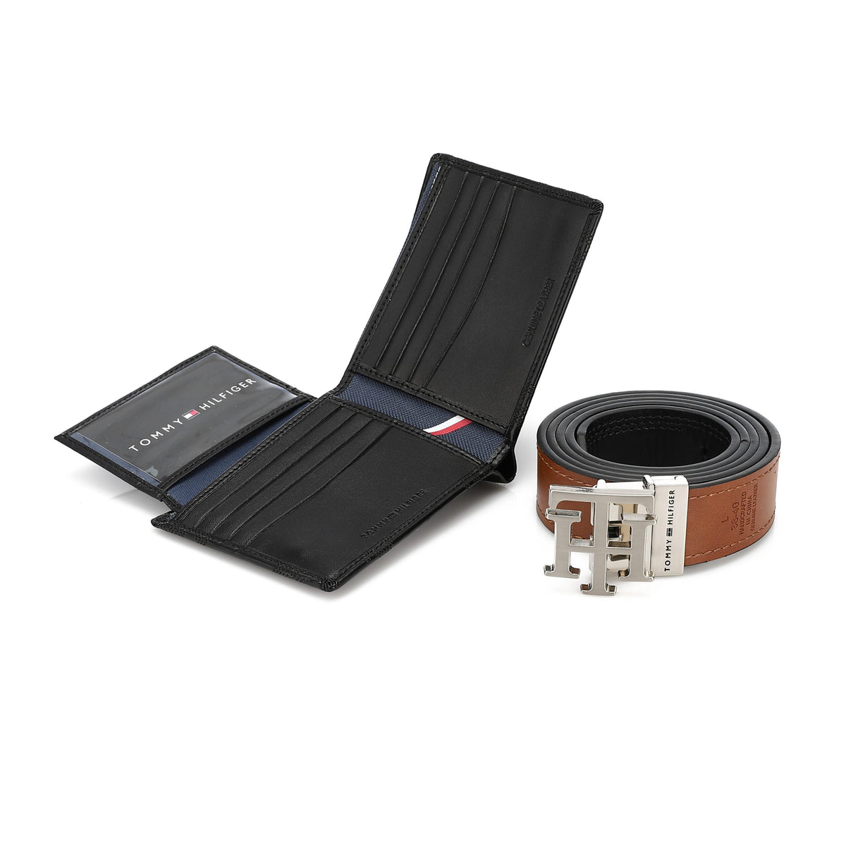 TOMMY HILFIGER set (Wallet & Belt)