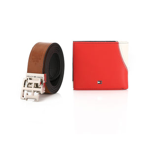 TOMMY HILFIGER set (Wallet & Belt)