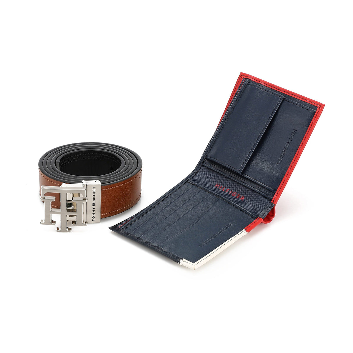 TOMMY HILFIGER set (Wallet & Belt)