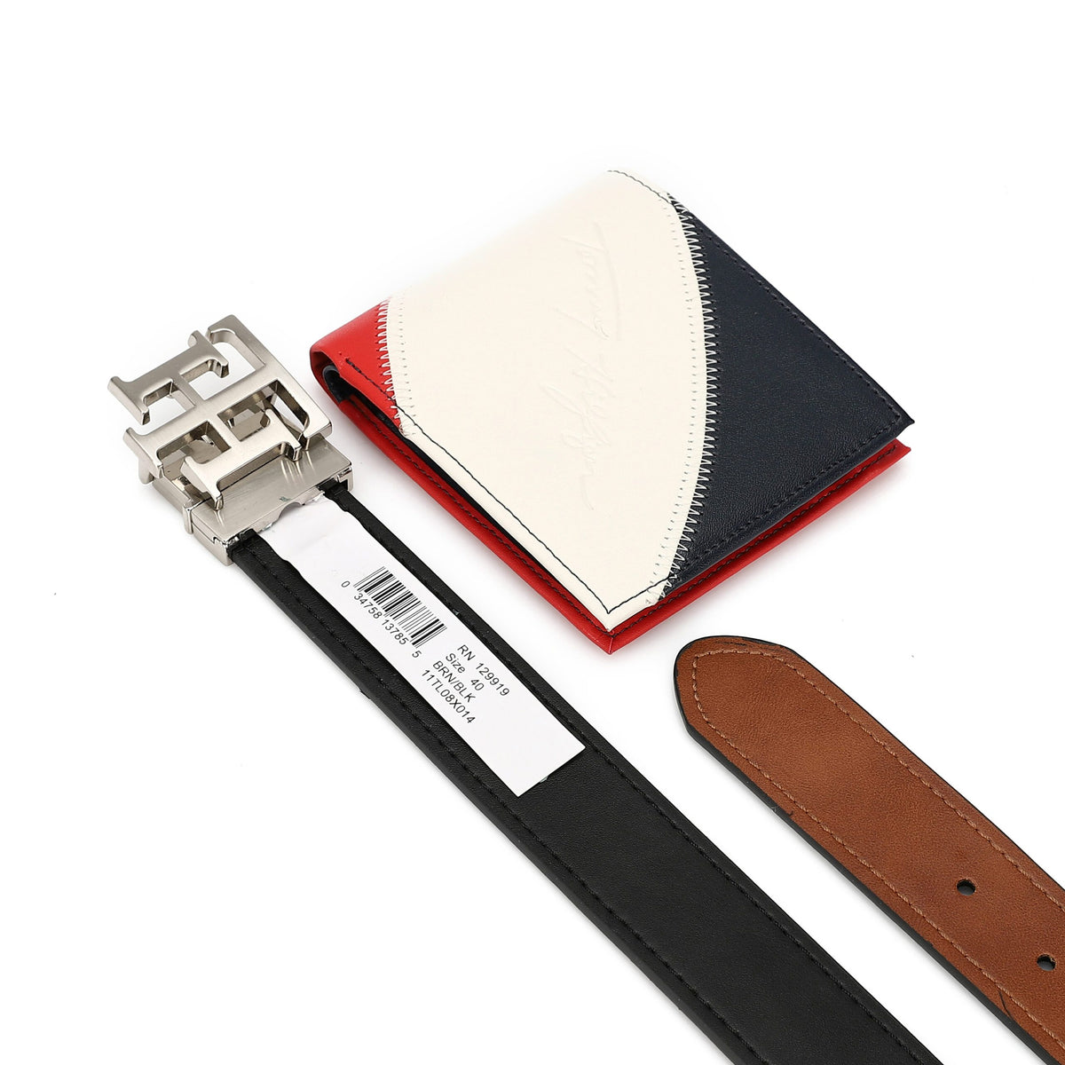 TOMMY HILFIGER set (Wallet & Belt)