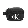 Calvin Klein Men's Nylon Camera Crossbody Bag with Large CK Jeans Logo Print – Black/White