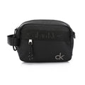 Calvin Klein Men's Nylon Camera Crossbody Bag with Tonal Logo – Black