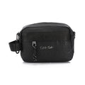 Calvin Klein Men's Nylon Camera Crossbody Bag with Tonal Monogram – Black