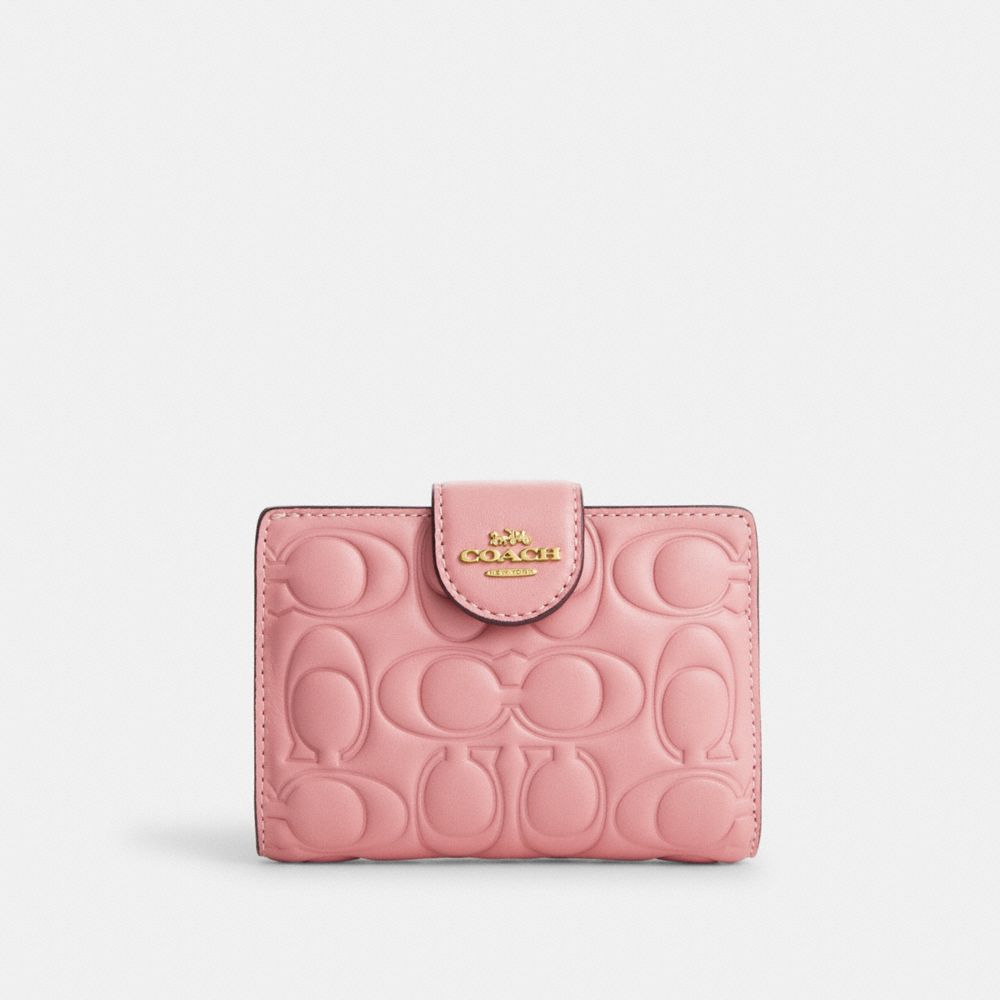 Coach Medium Corner Zip Wallet in Signature Leather CM241 – Pink