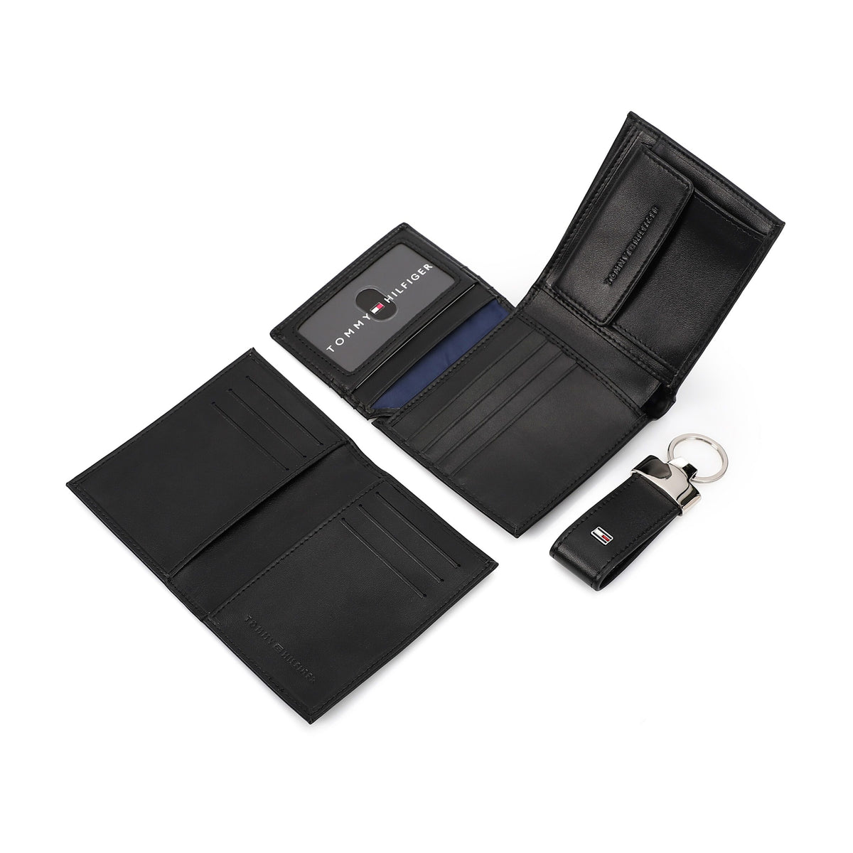 TOMMY HILFIGER set (Wallet & Card holder & Key chain)