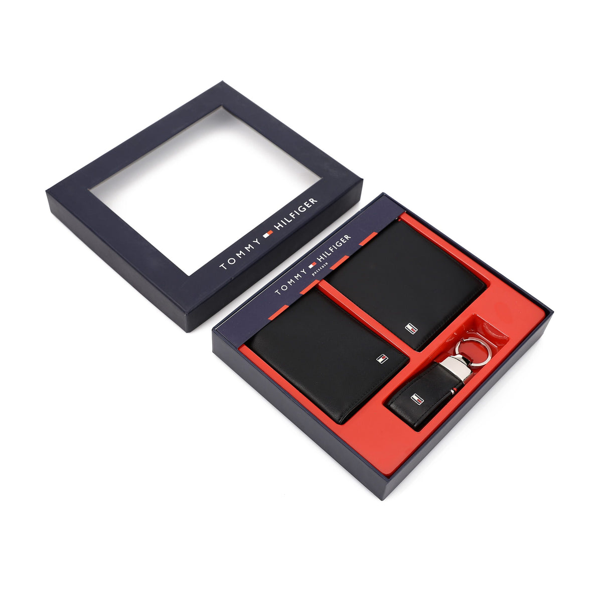 TOMMY HILFIGER set (Wallet & Card holder & Key chain)