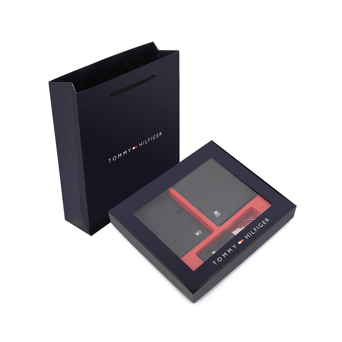 TOMMY HILFIGER set (Wallet & Card holder & Key chain)