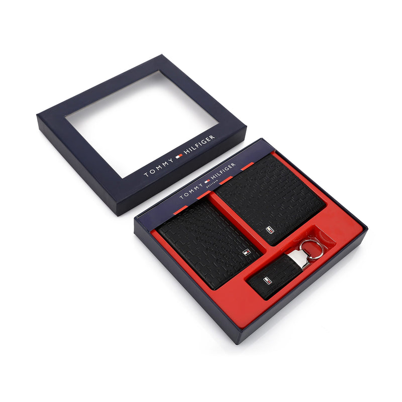 TOMMY HILFIGER set (Wallet & Card holder & Key chain)