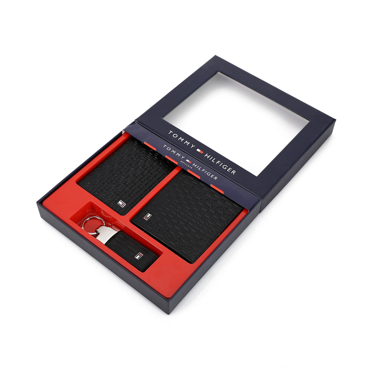 TOMMY HILFIGER set (Wallet & Card holder & Key chain)