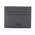 Dior Men's Card Holder in Dior Gravity Embossed Leather with Dior Plaque – Grey