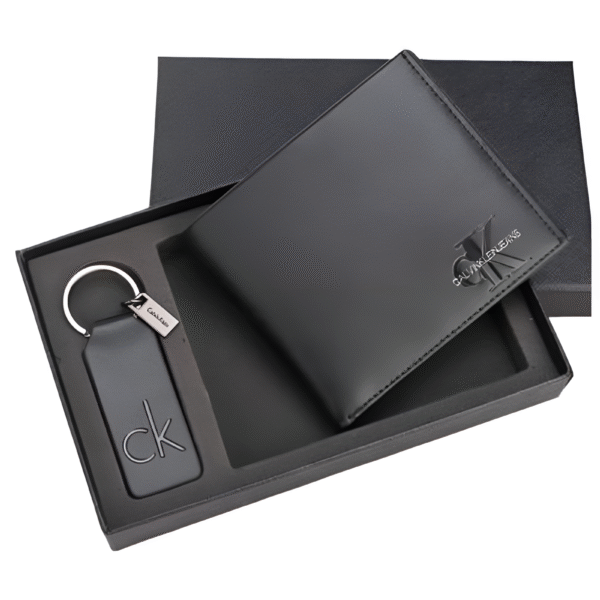 CK Wallet & Keychain Set For Men