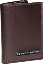 TH Brown Trifold Wallet For Men