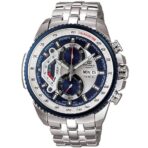 Casio Edifice Chronograph Watch for Men Blue Dial with Silver Stainless steel Strap EF-558D-2AV