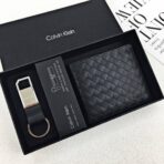Calvin Klein Wallet & Keychain Set For Men