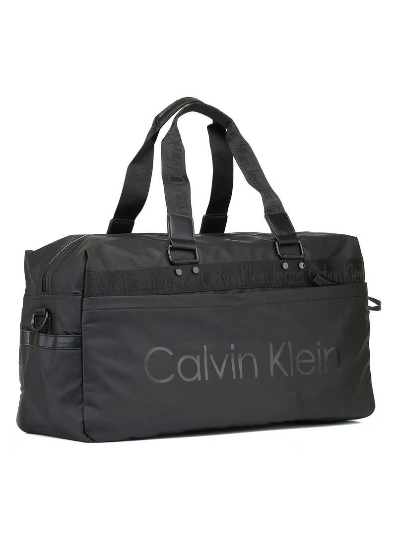 01-302.jpg CK Black Duffle Bag For Men - Image 1