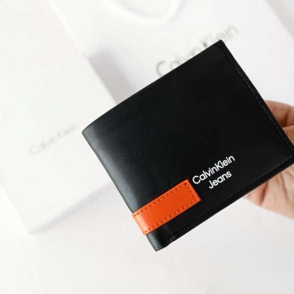 CK Black Leather Wallet For Men