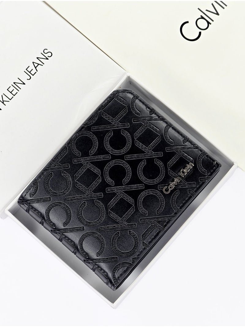 01-316.jpg CK Black Leather Wallet For Men - Image 1