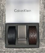 CK Leather Belt Set For Men