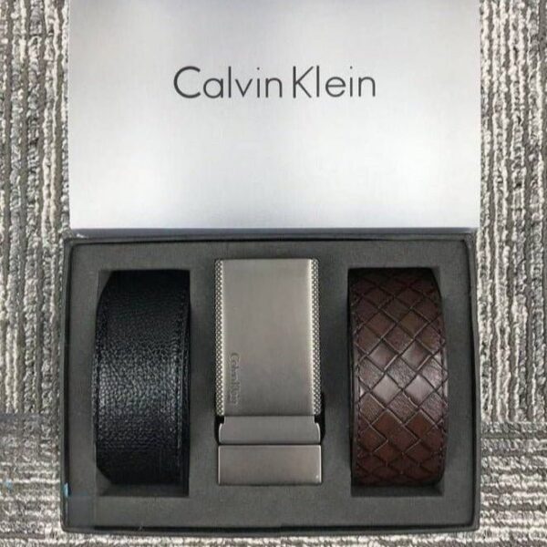CK Leather Belt Set For Men