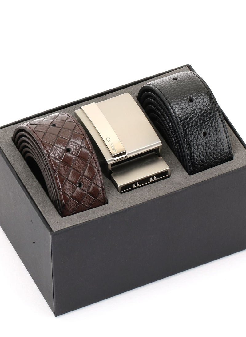 01-349.jpg CK Leather Belt Set For Men - Image 1