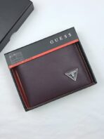 GU Brown Leather Wallet For Men