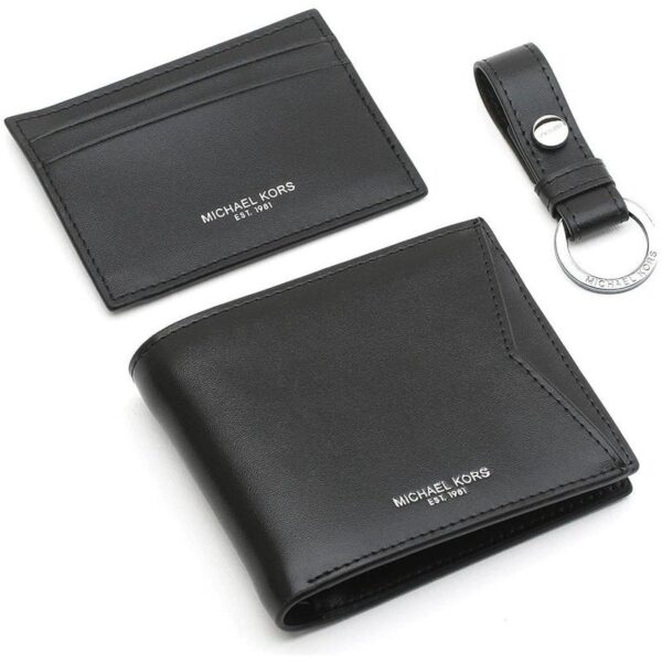 MK Wallet-Card Holder-Keychain Set For Men